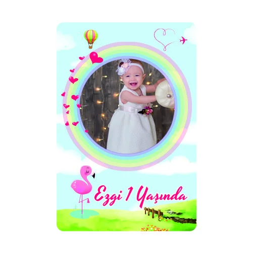 Flamingo Temalı Doğum Günü Magneti